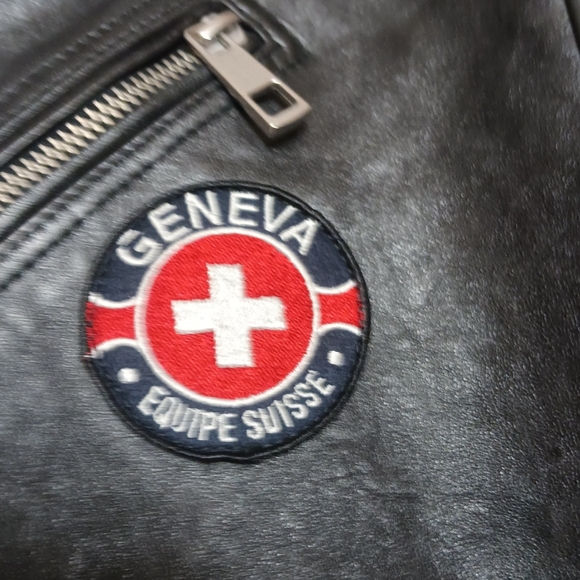 ASOS black leather biker jacket - Picture 3 of 3